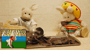 picture-in-picture football GIF by Zackary Rabbit
