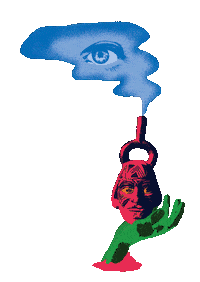 MagickMntn trippy psychedelic weird feelings magick mountain Sticker