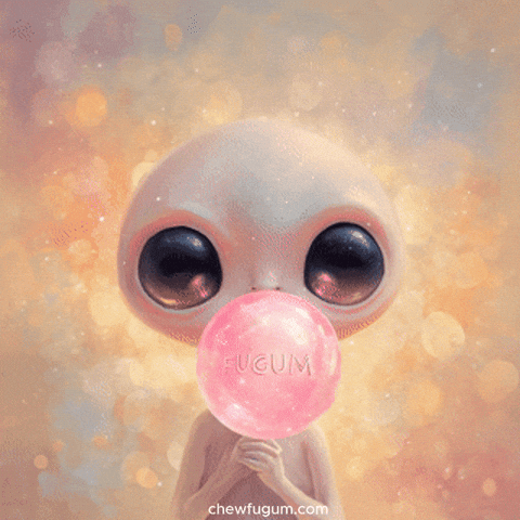 Vibe Cute Alien GIF by Fugum