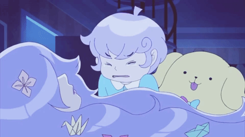 sad bee and puppycat GIF