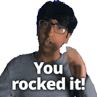 Well Done Success Sticker