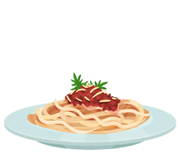 Pasta Spaghetti Sticker by Paradise