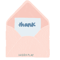 Thanks Thank You Sticker by Workplay