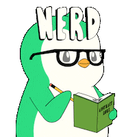 Penguin Learn Sticker by Abster