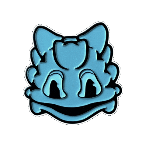 pinnedpins head university texas mascot Sticker