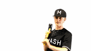 MNMASH funny laugh baseball water GIF