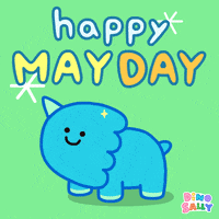 Happy May Day GIF by DINOSALLY
