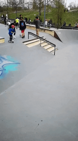 Skateboarding GIF by Concrete Surfers Motorcycle Dudes - CSMD