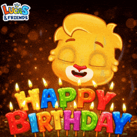 Happy Birthday GIF by Lucas and Friends by RV AppStudios