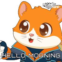 Good Morning Hello Sticker by Hamieverse