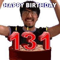 131 Birthday Sticker