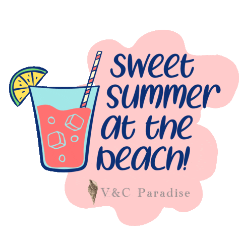 Summer Beach Sticker by V&Cparadise