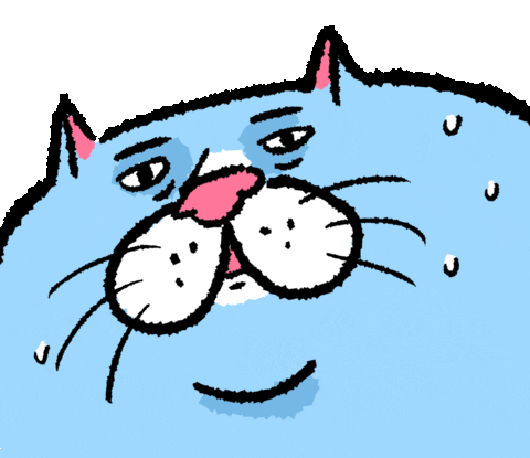 nervous neko Sticker by ehcat