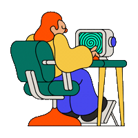 9-5 Animation Sticker by byjamesandrews