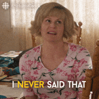 Didnt Say That Schitts Creek GIF by CBC