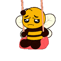 Sad Miss You Sticker by Plan Bee Studios