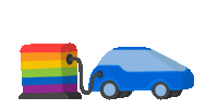Car Driving Sticker by Aral AG