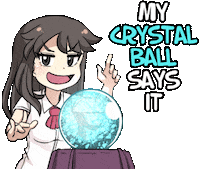 Crystal Ball Crypto Sticker by Jin