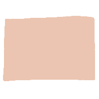 Peach Block Sticker