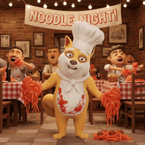 Happy Italian Restaurant GIF by Doge Pound