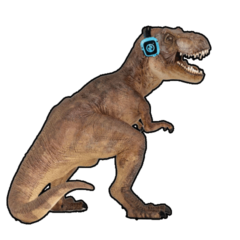 Dance Dino Sticker by Silentsystem Audio