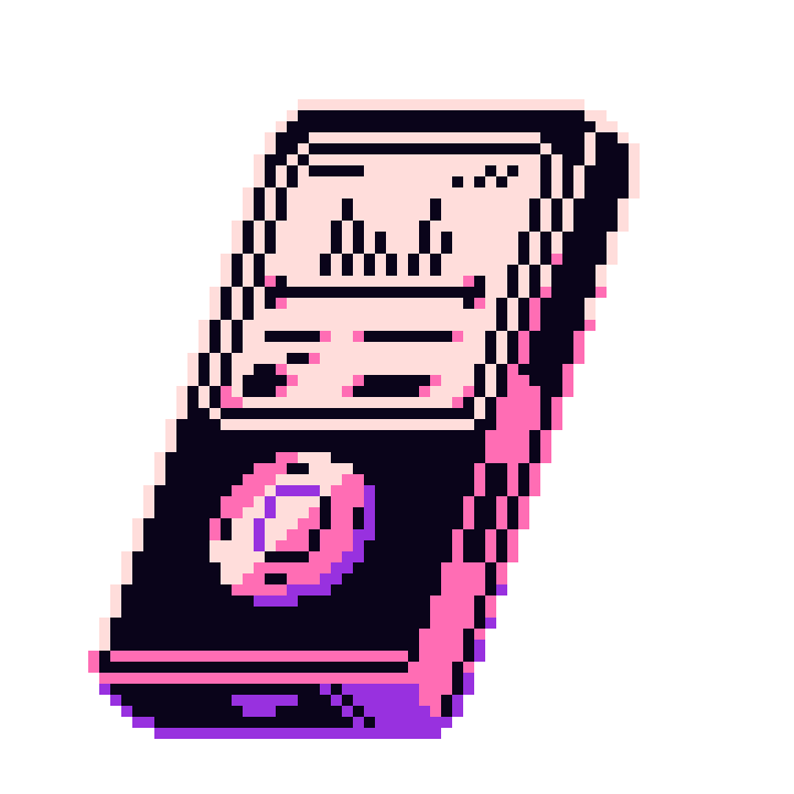 reedloto giphyupload pixelart pink purple Sticker