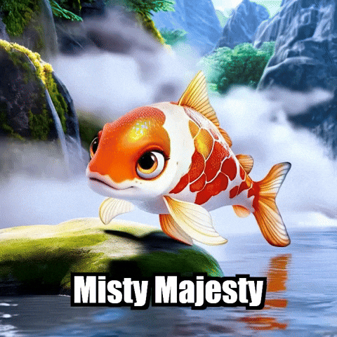 Koi Fish Mountain GIF by TheConfishius
