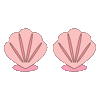 Mermaid Shells Sticker by iwawhy