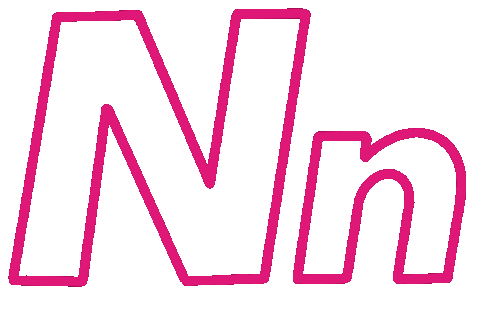 Letters N Sticker
