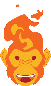 Fire Lobo Sticker by Rocket Chimp Marketing & Creative