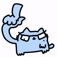 Cat Think GIF by sillynub