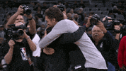 tony parker hugging GIF by NBA