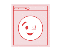 SLGBrands pink red wink spin Sticker