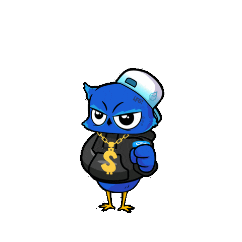 Crypto Owl Sticker by BigBrains