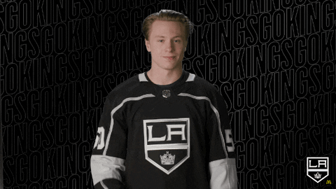 jaret anderson-dolan smile GIF by LA Kings