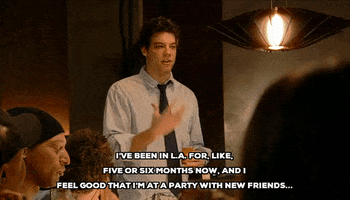 brian drolet and i feel good that i'm at a party with new friends GIF by The Hills