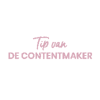 Tip Sticker by De Contentmaker