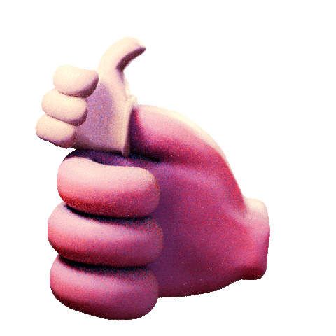 3D Thumbs Up Sticker by franzimpler