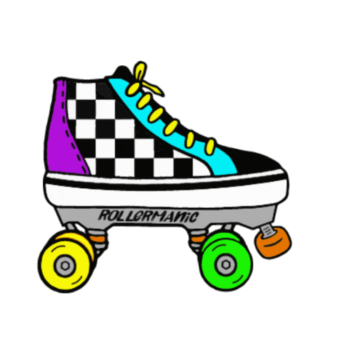 rollermanic giphyupload skate roller vans Sticker