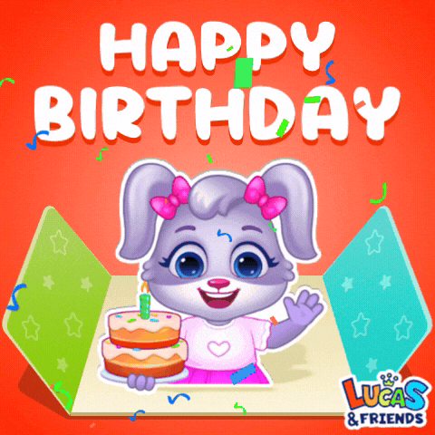 Happy Birthday GIF by Lucas and Friends by RV AppStudios