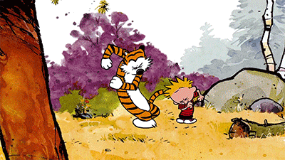 Calvin And Hobbes Dancing GIF by Digg
