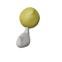 honyubin animal yellow bird fruit Sticker