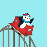 Amusement Park Thrill GIF by Pudgy Penguins