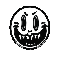 chrisdudaxd face scary neon mask Sticker