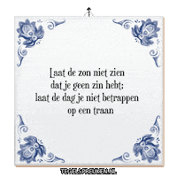 Hoop Dag Sticker by Tegelspreuken.nl