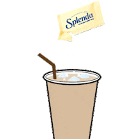 SplendaSweeteners latte coffee time iced coffee caffeinated Sticker