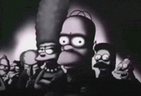Scared The Simpsons GIF
