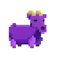 subpixel purple ready goat subpixel Sticker