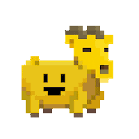 subpixel happy emoji ready goat Sticker