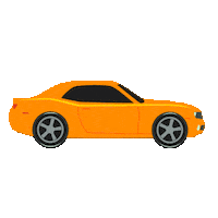 Driving Sports Car Sticker